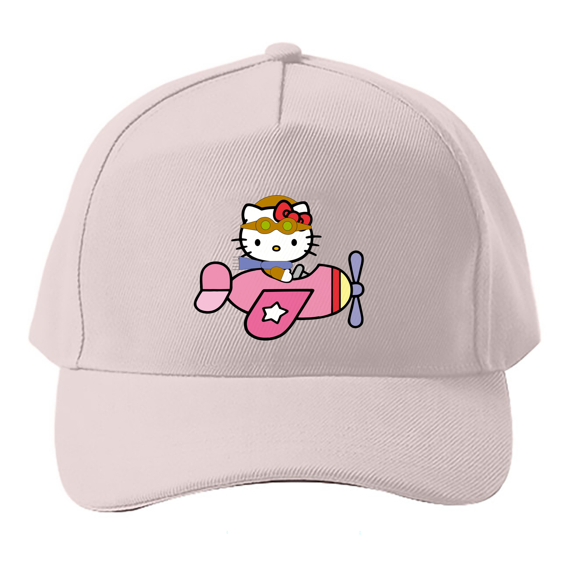 （画像用） Hello Kitty ハローキティ ベースボールキャップ 綿100％ 男女兼用 帽子 スポーツ
